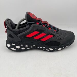 NEW! Adidas Men’s Web Boost Black Red Running Shoes Sneakers Recycled- Size 10